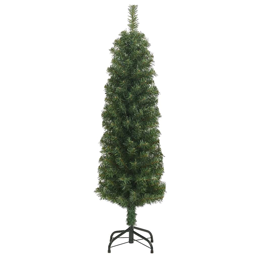 Vidaxx sapin de Noël artificiel avec standard étroit 120 cm PVC vert
