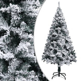 Vidaxl kunstkerstboom avec neige 120 cm vert