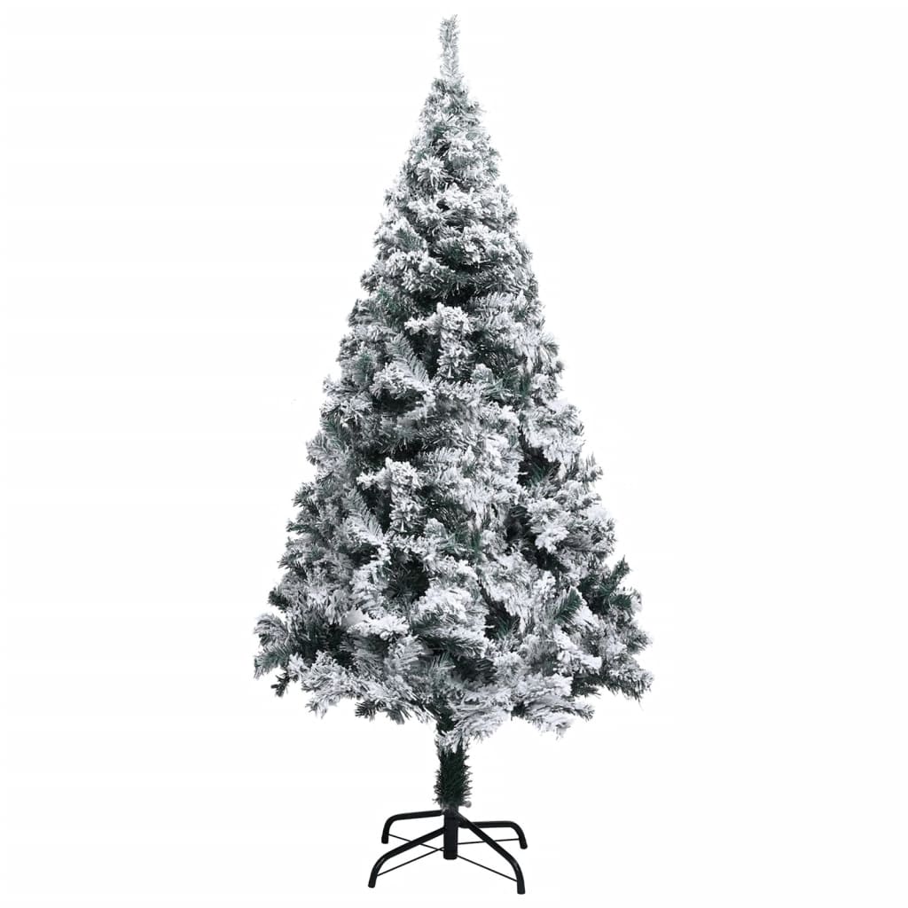 Vidaxl kunstkerstboom avec neige 120 cm vert