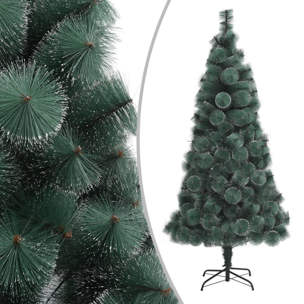 VidaXL Sapin de Noël artificiel avec standard 210 cm PET vert