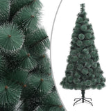 VidaXL Sapin de Noël artificiel avec standard 210 cm PET vert