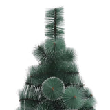 VidaXL Sapin de Noël artificiel avec standard 210 cm PET vert