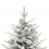 Vidaxl kunstkerstboom avec neige 120 cm en PVC et vert PE