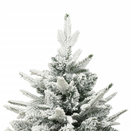 Vidaxl Kunstkerstboom avec des flocons de neige 150 cm en PVC et Green PE