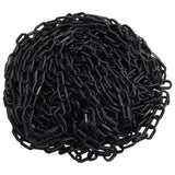 Chaîne de sécurité vidaxl Ø 4 mm 100 m plastique noir