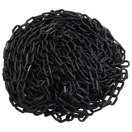 Chaîne de sécurité vidaxl Ø 4 mm 100 m plastique noir