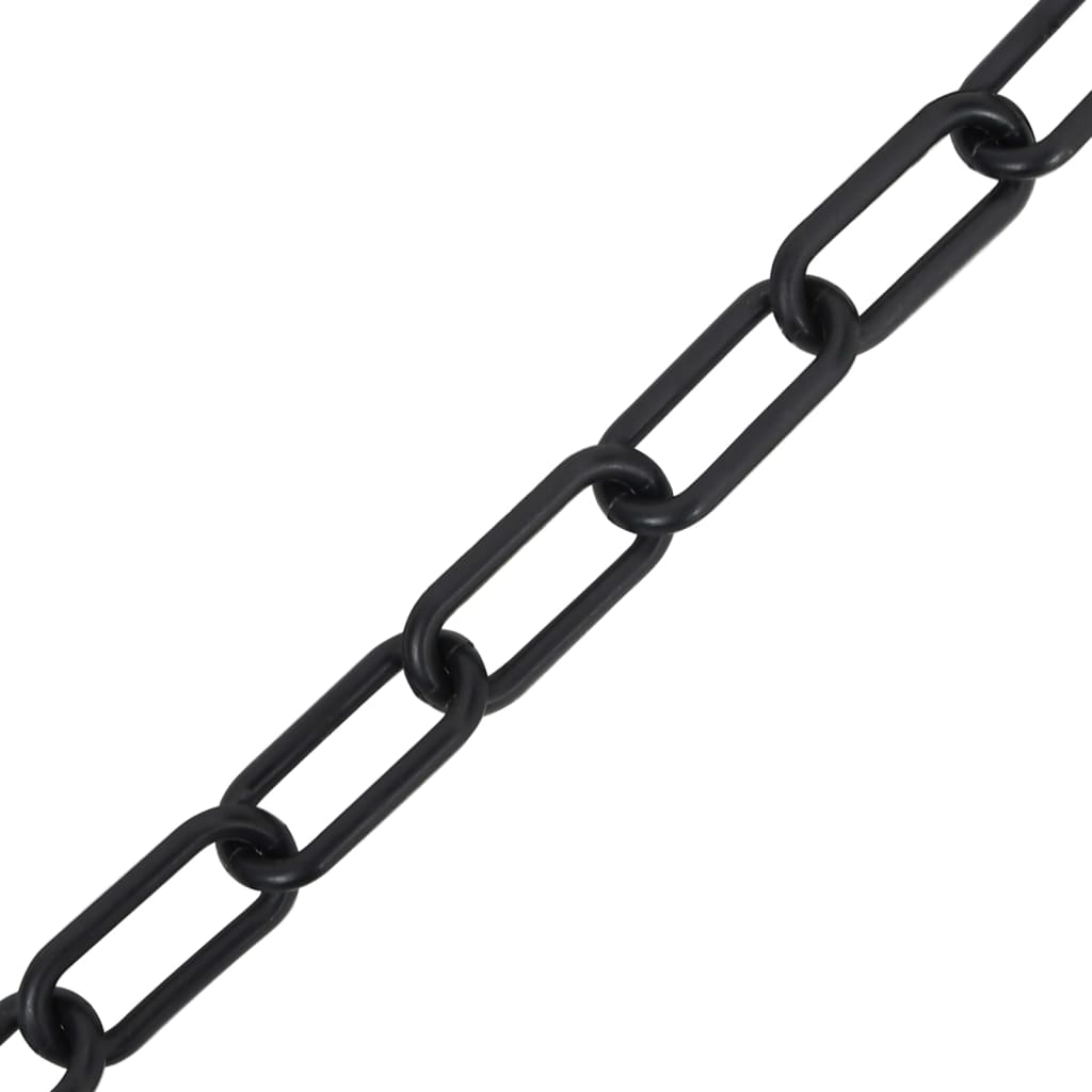 Chaîne de sécurité vidaxl Ø 4 mm 100 m plastique noir