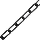 Chaîne de sécurité vidaxl Ø 4 mm 100 m plastique noir