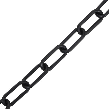 Chaîne de sécurité vidaxl Ø 4 mm 100 m plastique noir