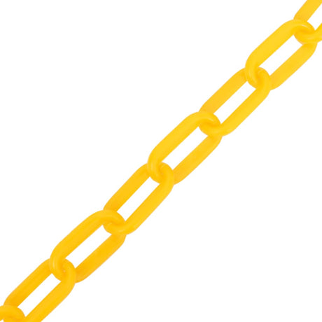 Chaîne de sécurité vidaxl Ø 6 mm 100 m en plastique jaune