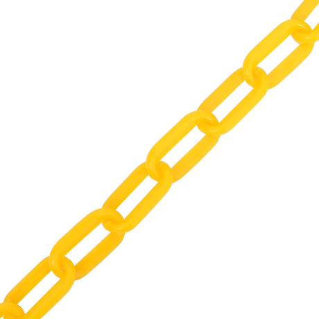 Chaîne de sécurité vidaxl Ø 8 mm 100 m en plastique jaune