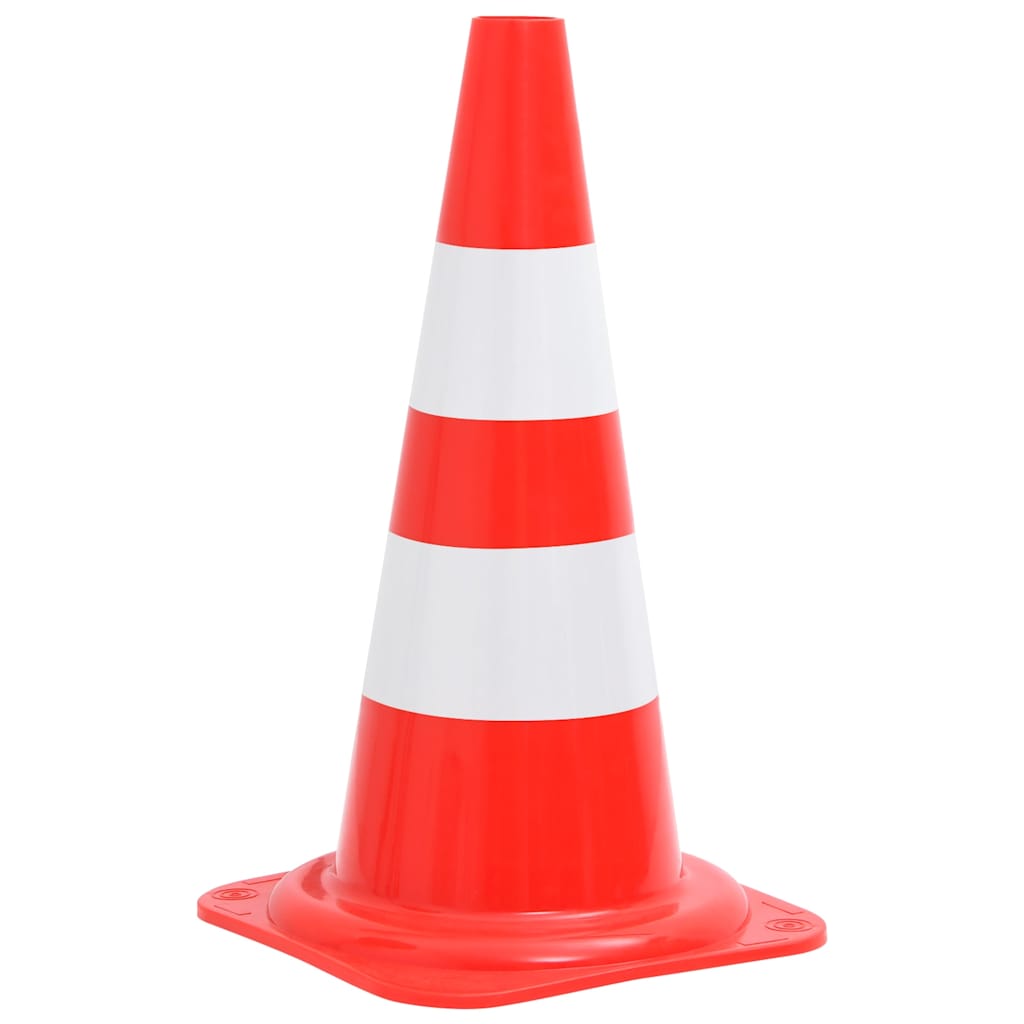 Vidaxl Cônes de trafic 4 St reflétant 50 cm rouges et blancs