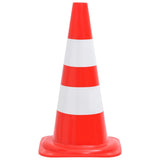 Vidaxl Cônes de trafic 4 St reflétant 50 cm rouges et blancs