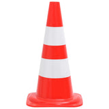 Vidaxl Cônes de trafic 4 St reflétant 50 cm rouges et blancs