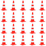 Vidaxl Cône de trafic 20 ST Réflexion 50 cm rouge et blanc