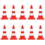 Cônes vidaxl Ensemble avec chaîne 10 m rouge et blanc