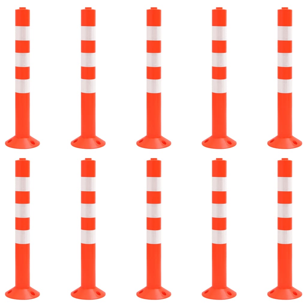 VidaXL traffic poles 10 st 75 cm PE