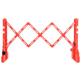 Barriere di traffico Vidaxl pieghevole 210x50x105 cm rosso