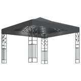 Vidaxl arbor with LED light garland 3x3 m anthracite colored