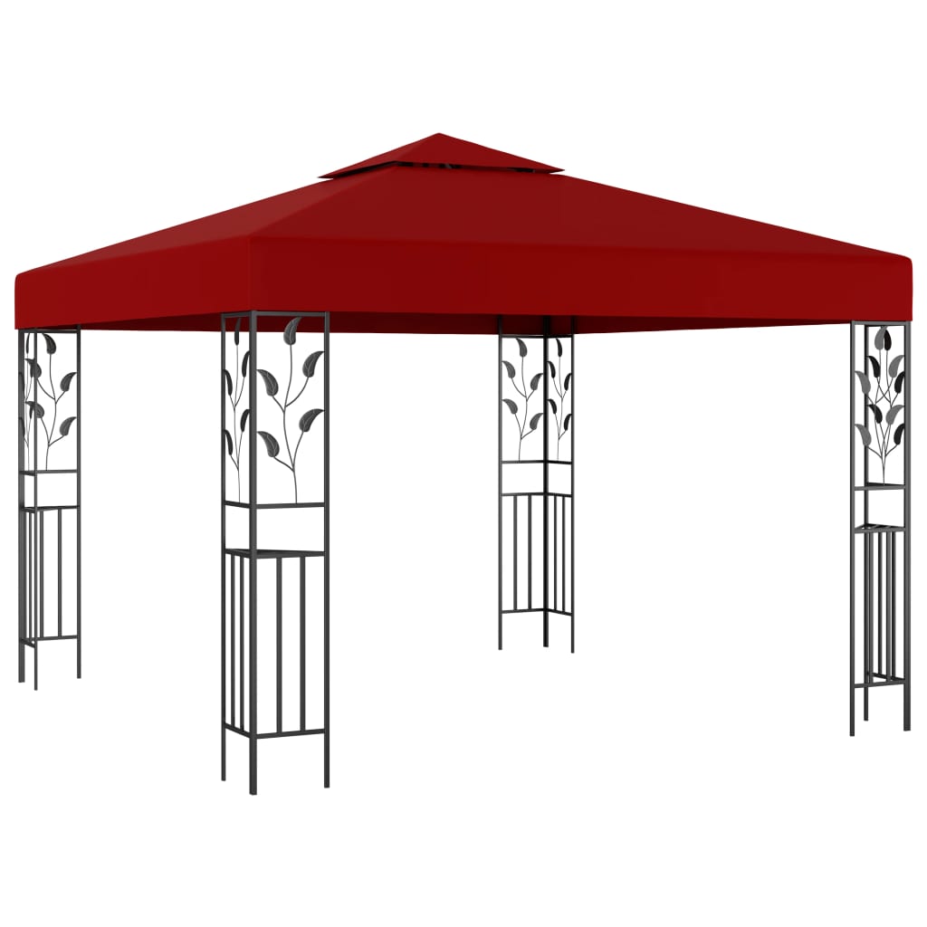 Arbor vidaxl avec une guirlande légère à LED 3x3 m de vin rouge