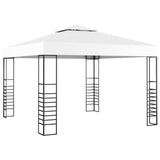 Vidaxl Garden Pavilion avec Garland Light Light 3x3 m blanc