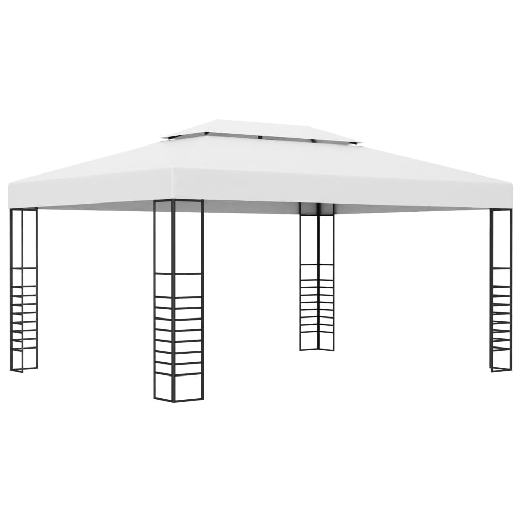 Vidaxl Arbor con ghirlanda leggera a LED 4x3x2,7 m bianco