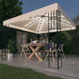 Vidaxl Arbor avec Garland Light Light 3x3 m crème de couleur crème