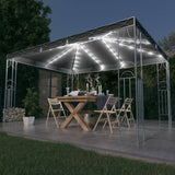 Vidaxl Arbor con ghirlanda leggera a LED 400x300 cm color antracite