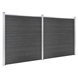 Vidaxl Zonkepanel agestallt 353x186 cm hkc schwaarz