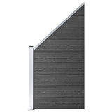 Vidaxl fence panel set 619x (105-186) CM HKC Black