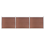 Panel de valla Vidaxl Conjunto de 526x146 cm HKC Brown