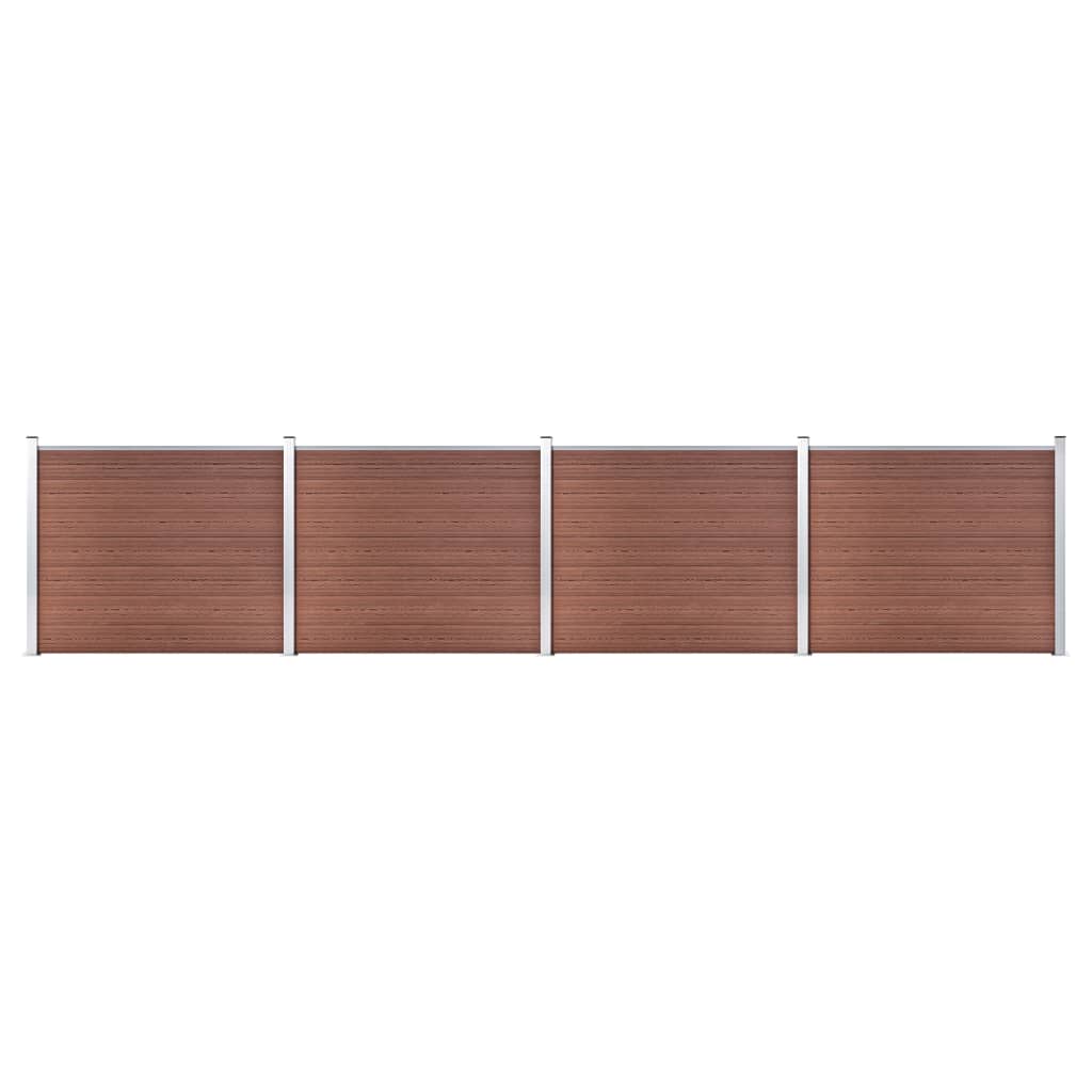 Vidaxl Zonkepanel agestallt 699x146 cm hkc Brown