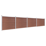 Vidaxl Panelu panelu ogrodzenia 699x146 cm HKC Brown