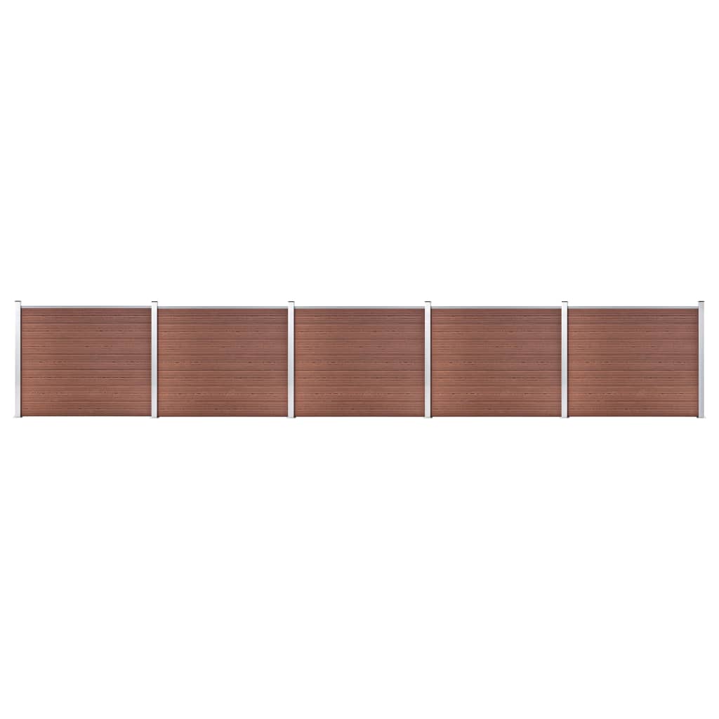 VIDAXL -Zauntafel Set 872x146 cm HKC Brown