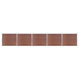 VIDAXL -Zauntafel Set 872x146 cm HKC Brown