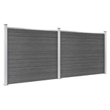 Vidaxl Zonkepanel agestallt 353x146 cm hkc schwaarz