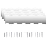 Miroirs muraux vidaxl golf-en forme de verre 4 ST 100x23 cm
