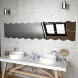 Miroirs muraux vidaxl golf-en forme de verre 4 ST 100x23 cm