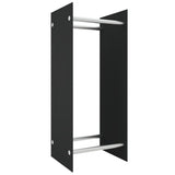 Vidaxl cheminée trek 40x35x100 cm en verre trempé noir