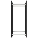 Vidaxl cheminée trek 40x35x100 cm en verre trempé noir