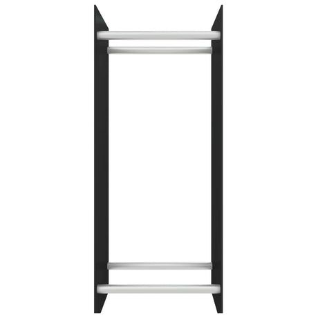 Vidaxl cheminée trek 40x35x100 cm en verre trempé noir