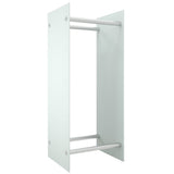 Vidaxl cheminée trek 40x35x100 cm en verre durci blanc