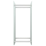 Vidaxl cheminée trek 40x35x100 cm en verre durci blanc