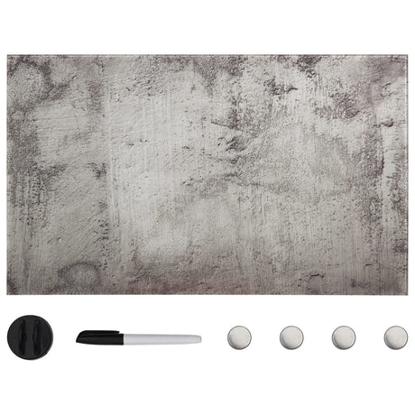 Mur de la carte magnétique Vidaxl - Verre de 100 x 60 cm