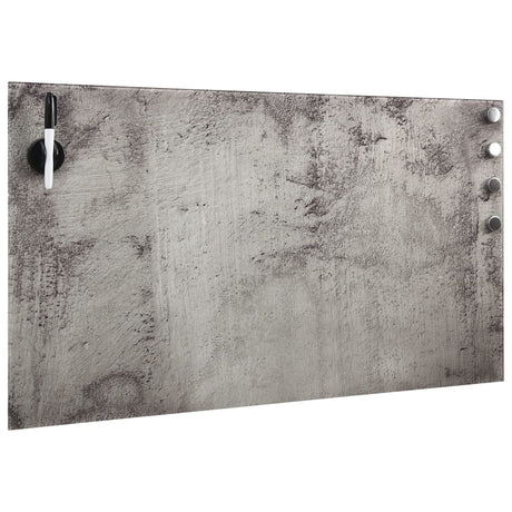 Mur de la carte magnétique Vidaxl - Verre de 100 x 60 cm