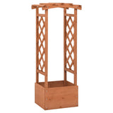Vidaxl latwerkplantenbak avec arch 49x39x117 cm Vurenhout