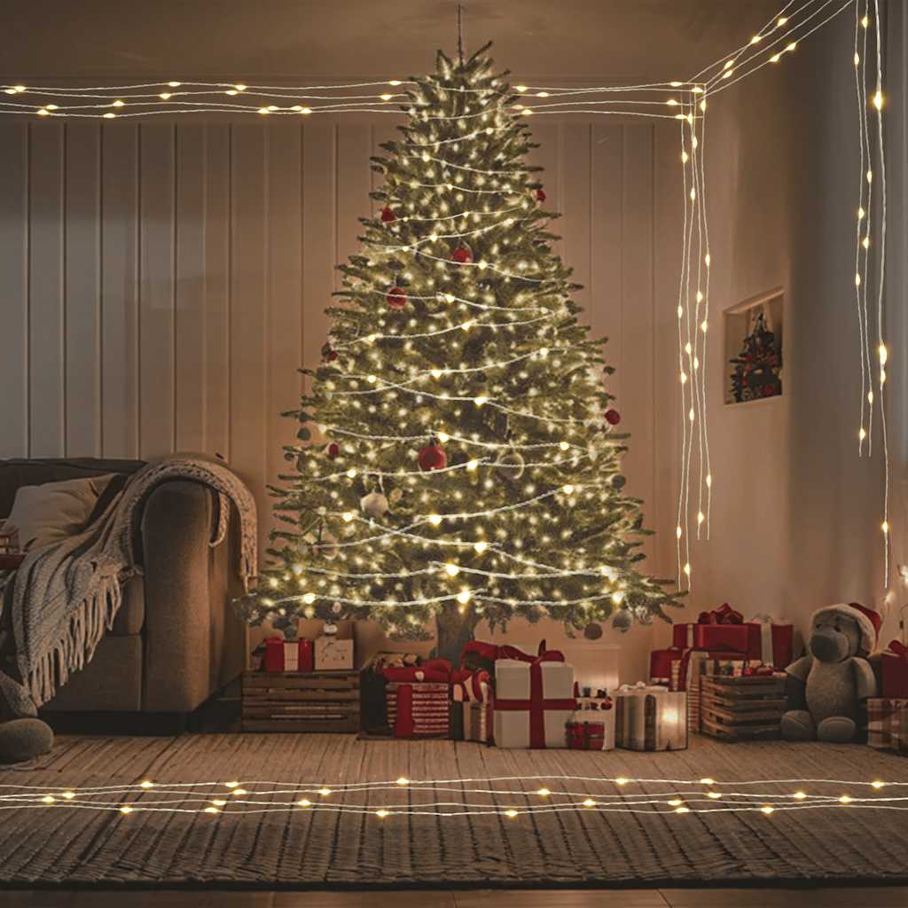 Vidaxl Garland léger avec 150 LED 15 m blanc chaud