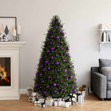 VidaXL Ensemble de boules de Noël 100 pièces violet
