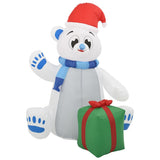 Vidaxl Christmas Figure Polar Bear Pulflable LED à l'intérieur et à l'extérieur 1,8 m