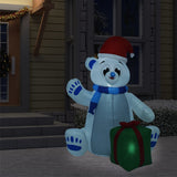 Vidaxl Christmas Figure Polar Bear Pulflable LED à l'intérieur et à l'extérieur 1,8 m